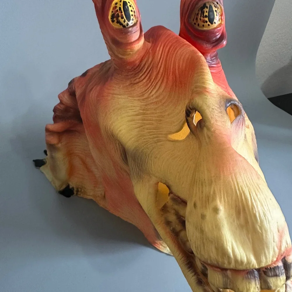 Star Wars Jar Jar Binks Latex Mask Vintage Lucasfilm Episode I Costume Gungan